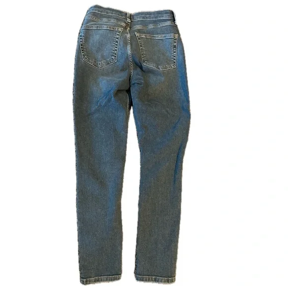 Topshop Blue Straight Leg Jeans - Picture 2 of 3